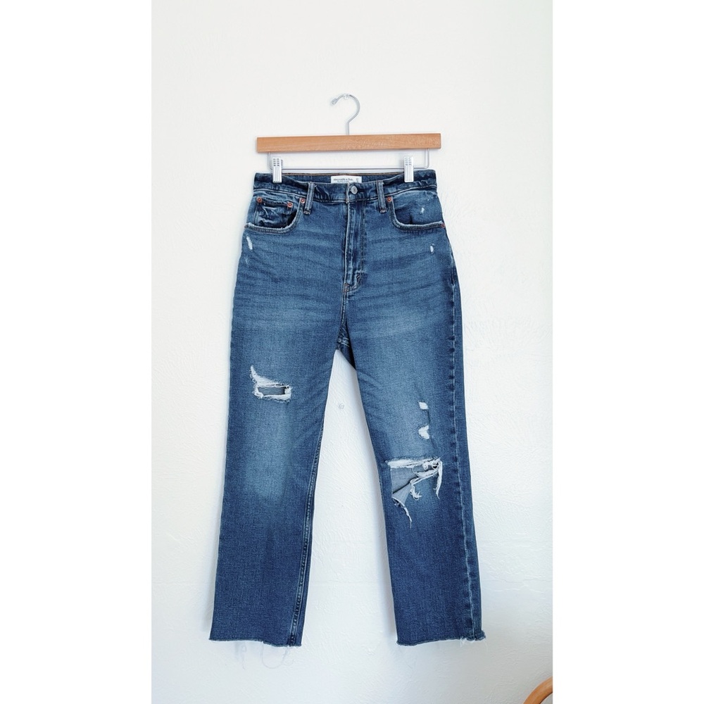 Abercrombie & Fitch Curve Love Ankle Straight Ultra High Rise Jeans size 27